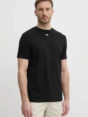 Karl Lagerfeld t-shirt męski kolor czarny gładki 552235.755058