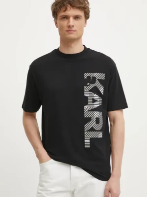 Karl Lagerfeld t-shirt męski kolor czarny z nadrukiem 551221.755198