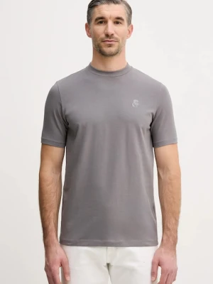 Karl Lagerfeld t-shirt męski kolor szary z aplikacją 561221.755750