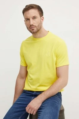 Karl Lagerfeld t-shirt męski kolor żółty gładki 542221.755890