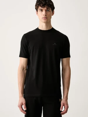 Karl Lagerfeld T-shirt męski z bawełną czarny