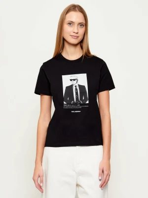 Karl Lagerfeld T-shirt Portrait | Classic fit czarny