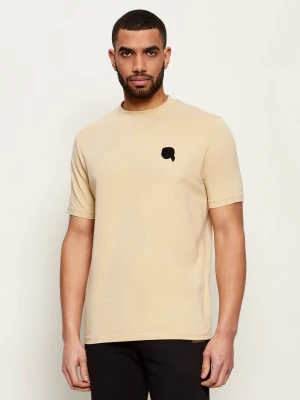 Karl Lagerfeld T-shirt | Regular Fit beżowy