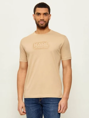 Karl Lagerfeld T-shirt | Regular Fit beżowy