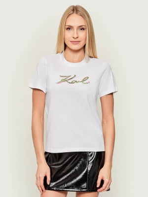 Karl Lagerfeld T-shirt | Regular Fit biały