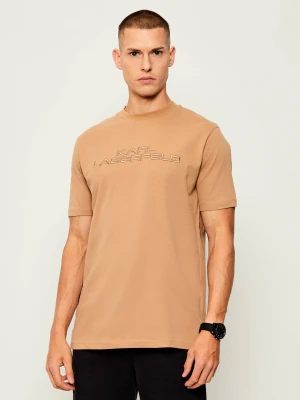 Karl Lagerfeld T-shirt | Regular Fit beżowy