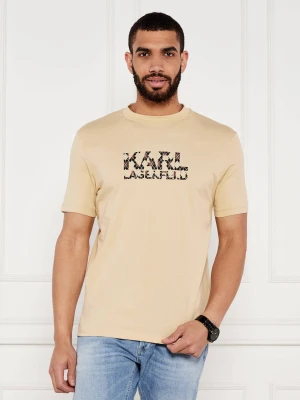 Karl Lagerfeld T-shirt | Regular Fit beżowy