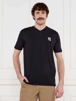 Karl Lagerfeld T-shirt | Regular Fit granatowy