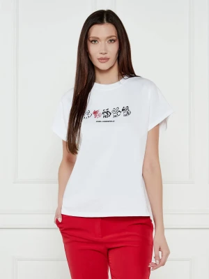 Karl Lagerfeld T-shirt | Regular Fit biały