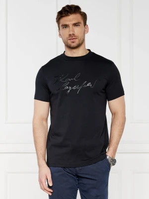 Karl Lagerfeld T-shirt | Regular Fit granatowy