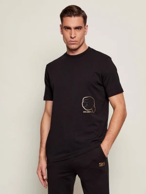 Karl Lagerfeld T-shirt | Regular Fit czarny
