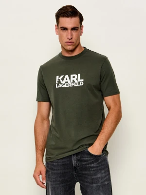 Karl Lagerfeld T-shirt | Regular Fit oliwkowy