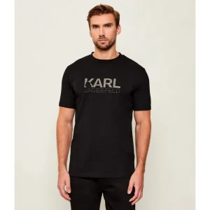Karl Lagerfeld T-shirt | Regular Fit | z dodatkiem wełny