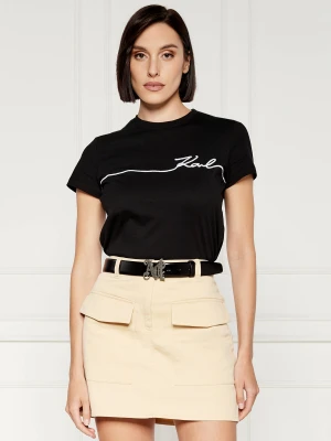 Karl Lagerfeld T-shirt Seasonal | Regular Fit czarny