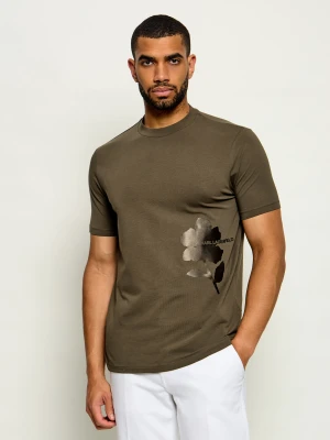 Karl Lagerfeld T-shirt | Slim Fit piaskowy