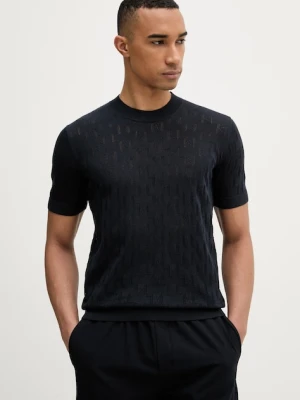 Karl Lagerfeld T-shirt swetrowy męski bawełniany