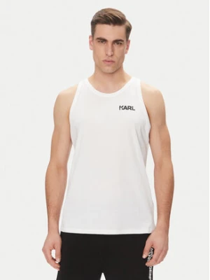 KARL LAGERFELD Tank top A1M46069 Biały Regular Fit