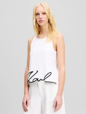 Karl Lagerfeld top bawełniany