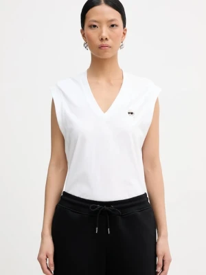 Karl Lagerfeld top bawełniany IKON