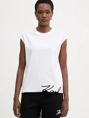 Karl Lagerfeld top damski bawełniany