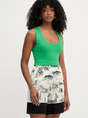 Karl Lagerfeld top damski bawełniany z elastanem