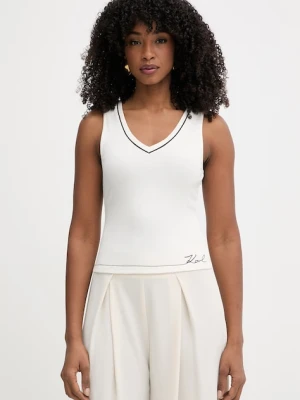 Karl Lagerfeld top damski z wiskozy