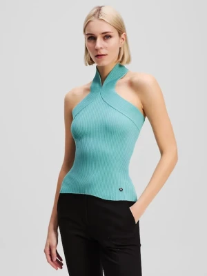 Karl Lagerfeld top kolor niebieski A3W18028