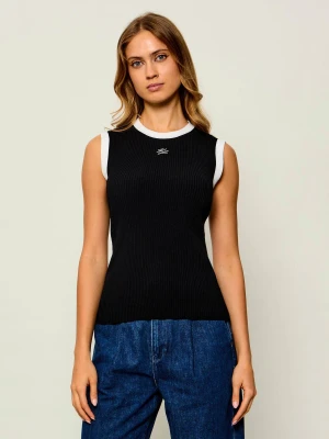 Karl Lagerfeld Top | Slim Fit czarny