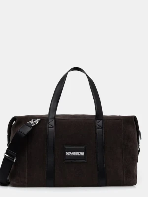 Karl Lagerfeld torba męska z imitacji zamszu