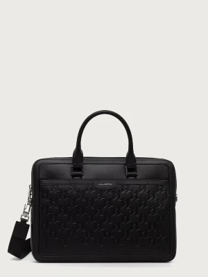 Karl Lagerfeld torba na laptopa męska skórzana K / LOOM czarny