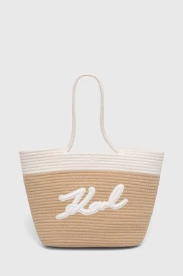 Karl Lagerfeld torba plażowa kolor biały