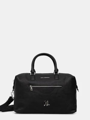 Karl Lagerfeld torba skórzana kolor czarny 554451.815900