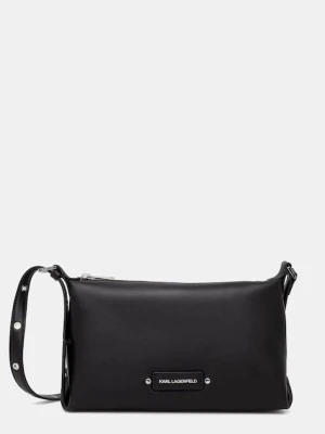 Karl Lagerfeld torebka bagietka damska skórzana K / EYELETS czarny