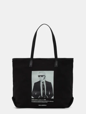 Karl Lagerfeld torebka bawełniana K/ESSENTIAL kolor czarny B1W50059