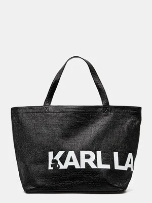 Karl Lagerfeld torebka bawełniana kolor czarny A1W50064