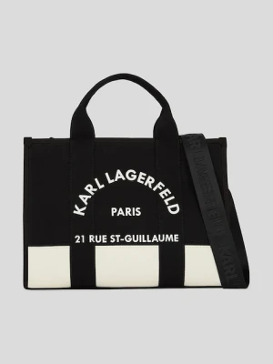 Karl Lagerfeld torebka bawełniana kolor czarny A3W50025