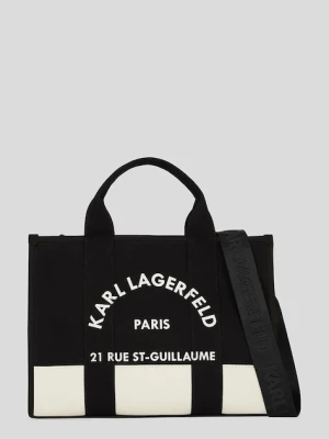 Karl Lagerfeld torebka bawełniana kolor czarny A3W50025