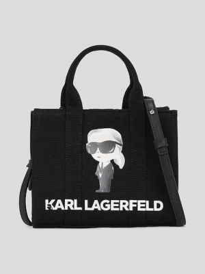 Karl Lagerfeld torebka bawełniana kolor czarny A3W50109