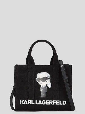 Karl Lagerfeld torebka bawełniana kolor czarny A3W50109