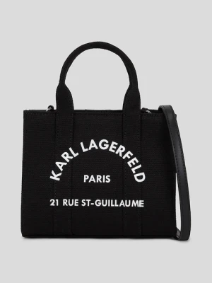 Karl Lagerfeld torebka bawełniana kolor czarny A3W50118