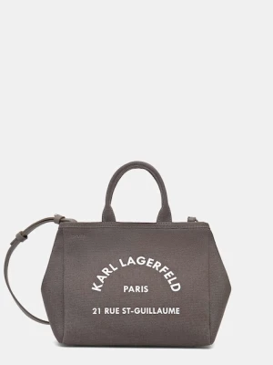 Karl Lagerfeld torebka crossbody damska bawełniana K/RSG CONV. brązowy