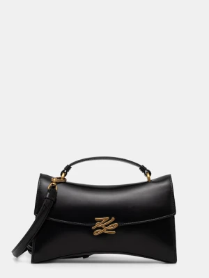 Karl Lagerfeld torebka crossbody damska skórzana K / AUTOGRAPH czarny