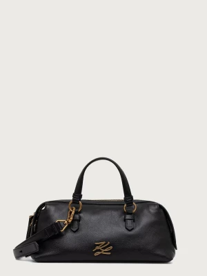 Karl Lagerfeld torebka crossbody damska skórzana K / AUTOGRAPH czarny