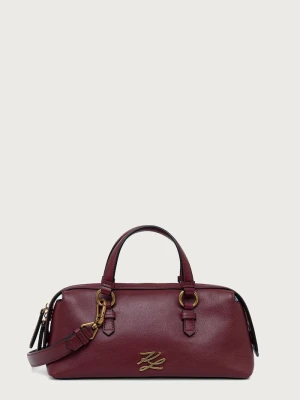 Karl Lagerfeld torebka crossbody damska skórzana K / AUTOGRAPH czerwony
