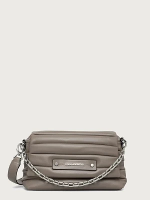 Karl Lagerfeld torebka crossbody damska z imitacji skóry K / ESSENTIAL szary