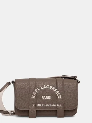 Karl Lagerfeld torebka crossbody damska z imitacji skóry K/RSG brązowy