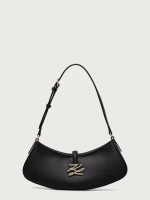 Karl Lagerfeld torebka damska skórzana K / AUTOGRAPH czarny