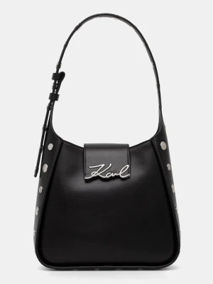 Karl Lagerfeld torebka hobo damska skórzana K/SIGNATURE