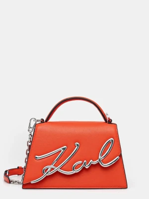 Karl Lagerfeld torebka K/SIGNATURE kolor pomarańczowy A1W30038