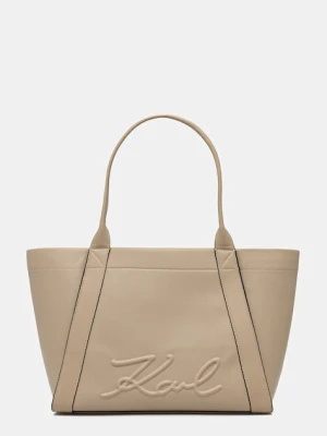 Karl Lagerfeld torebka K/VILLE kolor beżowy B1W30066